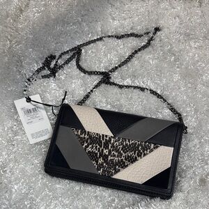 Coach patch work snake Cali mini chain strap crossbody purse bag